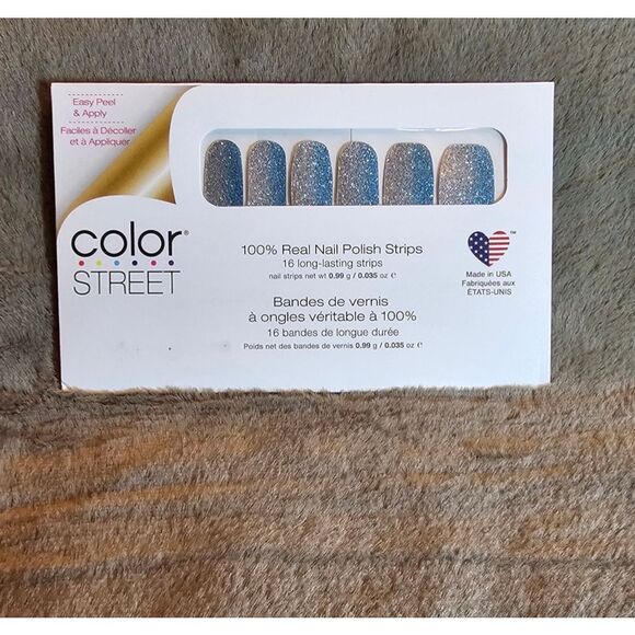 French Riviera Color Street Shimmering Blue Nail Strips. French Riviera - Picture 5 of 11